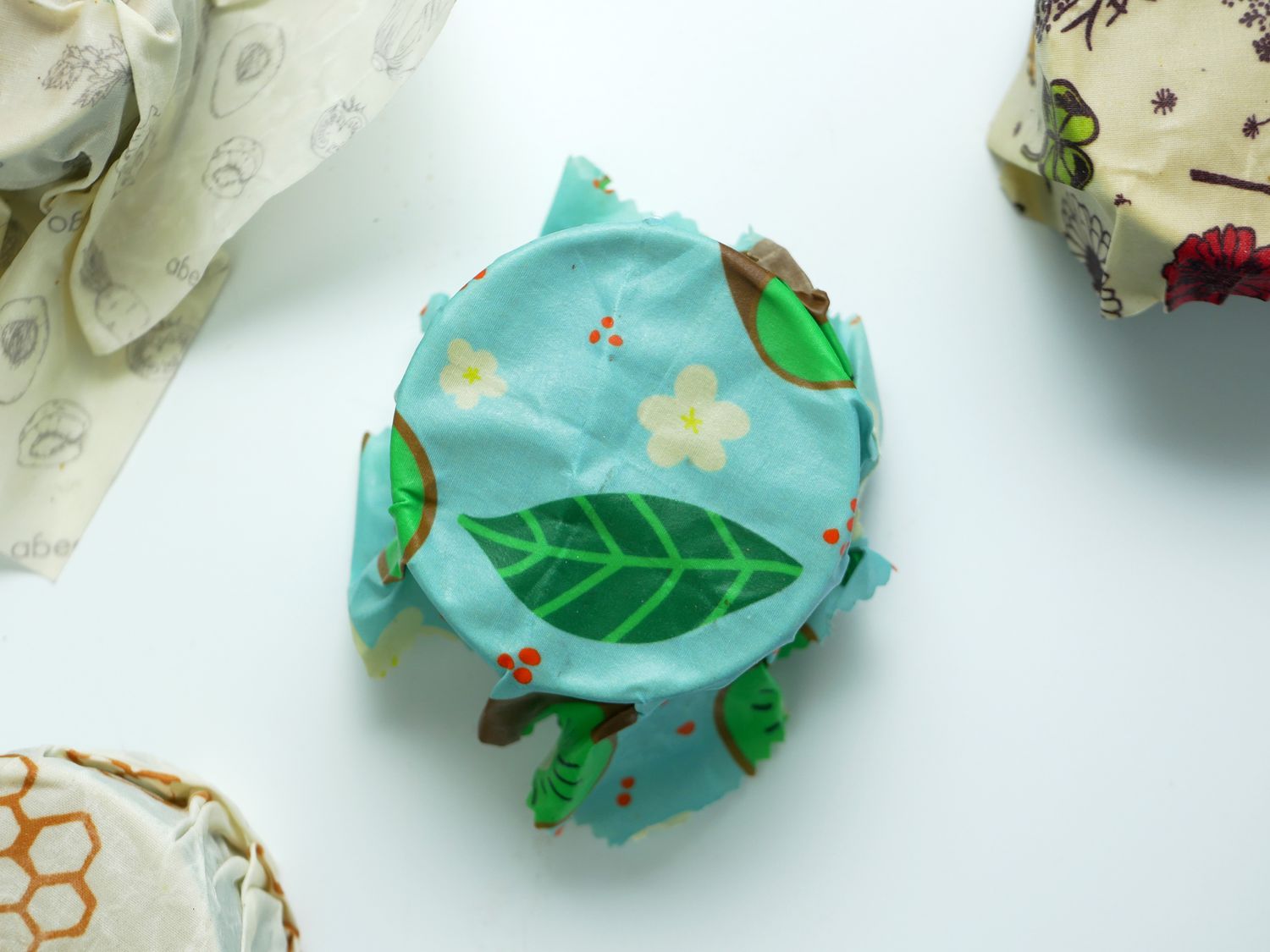 akeeko wrap on a ramekin on a white surface