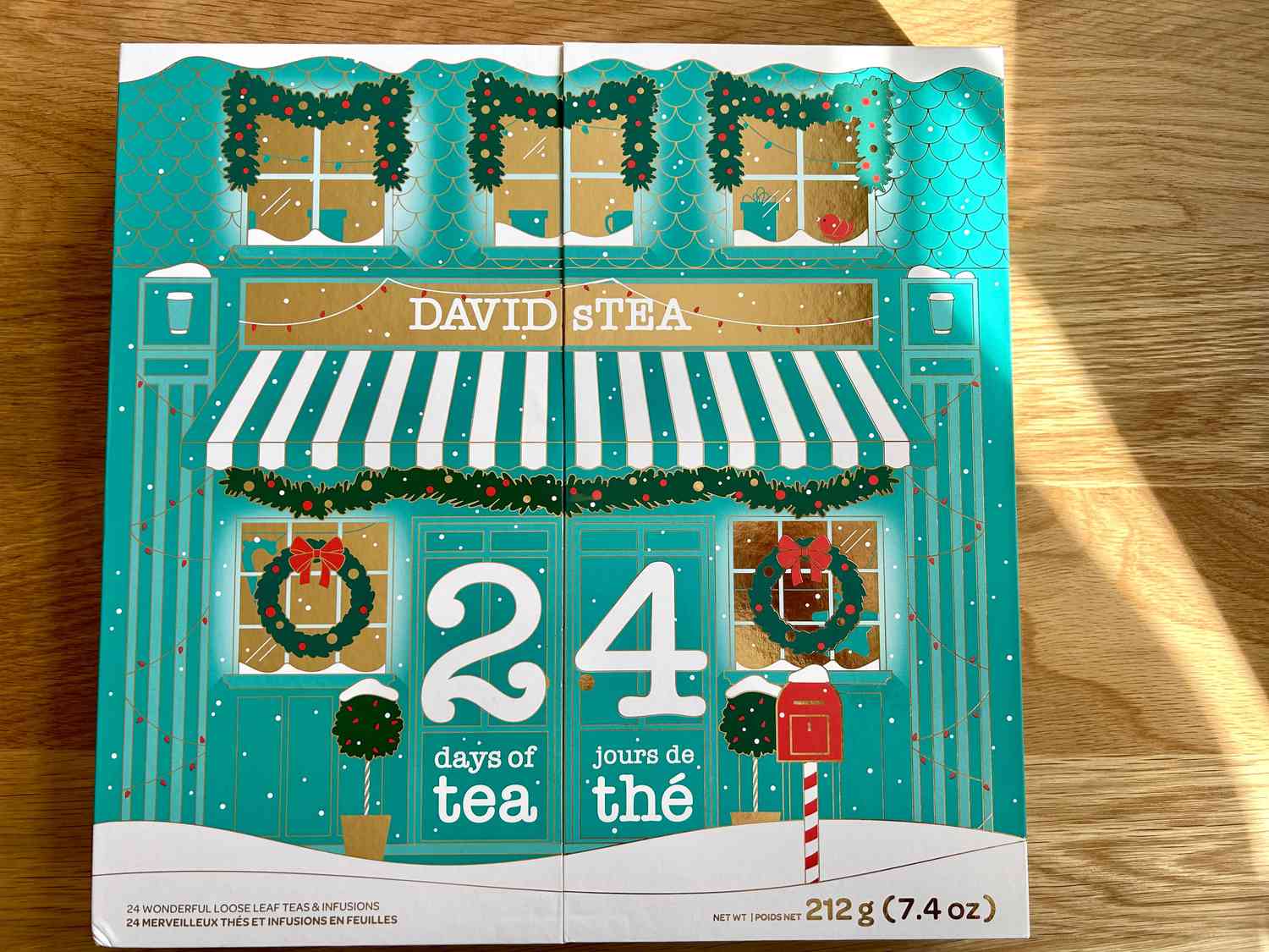 A tea-themed Advent calendar