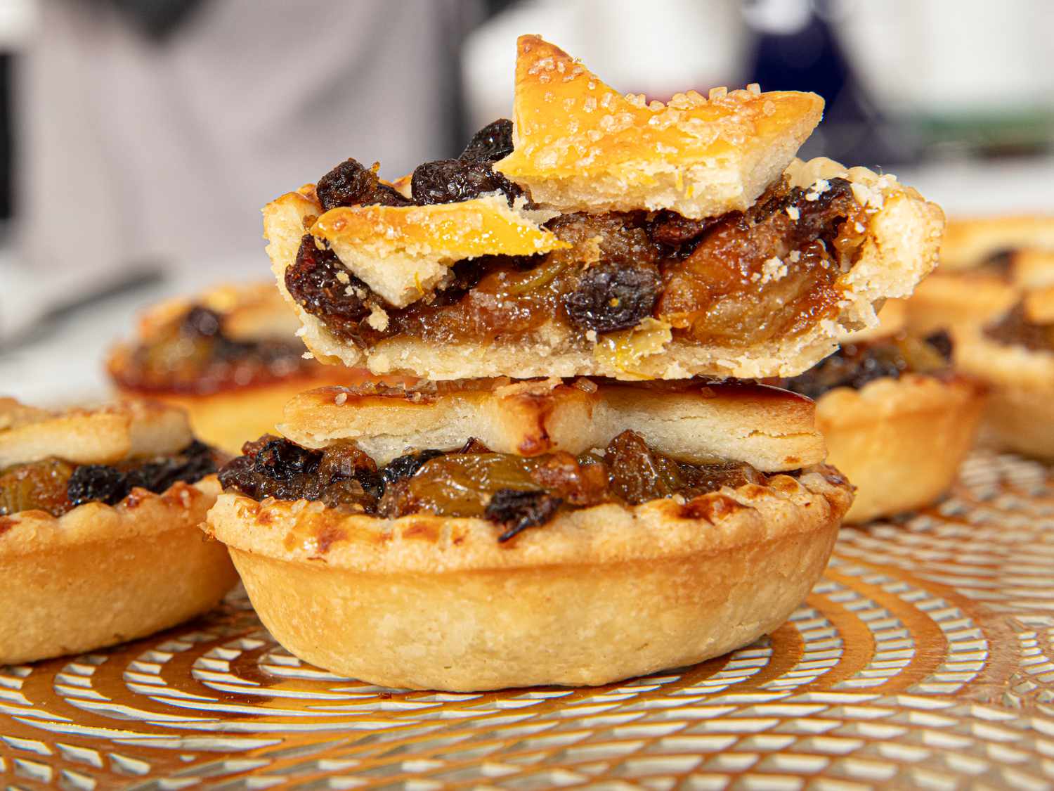 inside view of mince pies