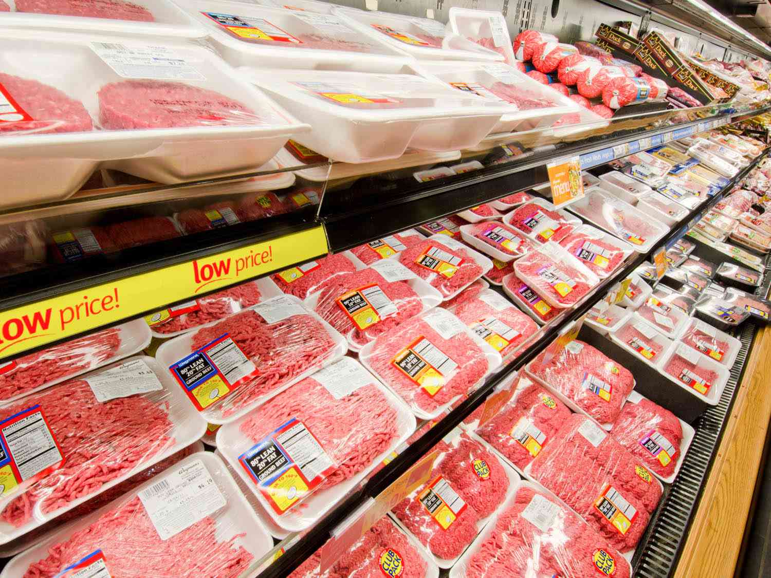 beef at the grocery store