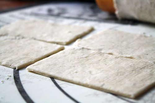 sopaipilla dough rolled out