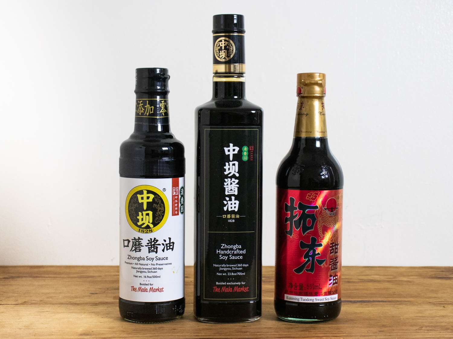 Zhongba light soy sauces, Kunming Tudong sweet soy sauce