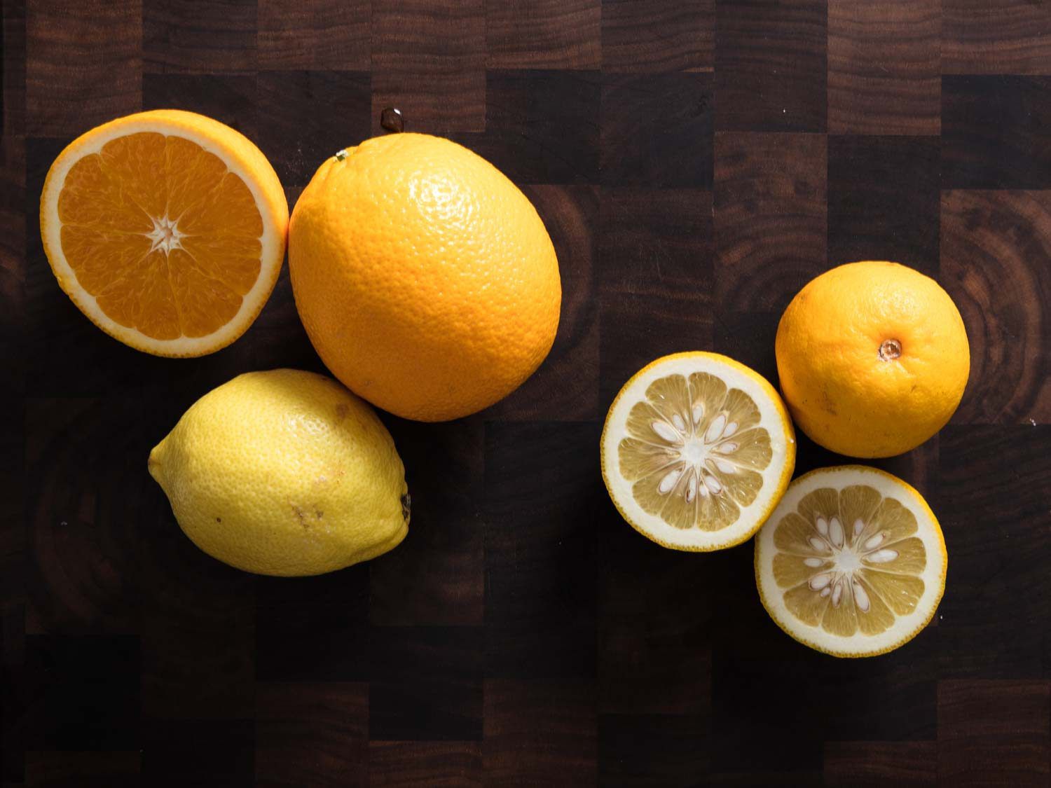 Comparing traditional bitter oranges to lemon-and-navel orange combination