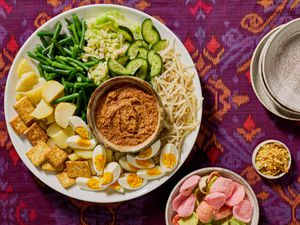 Overhead view of Gado Gado