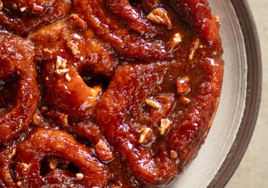 Double caramel sticky buns.