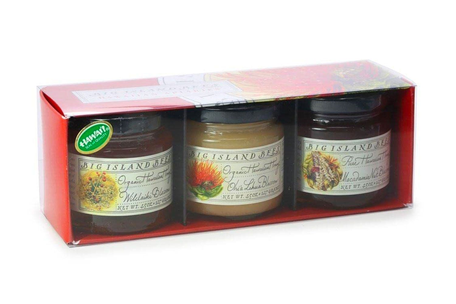 Amazon Big Island Bees Gourmet Hawaiian Raw Honey Gift Set