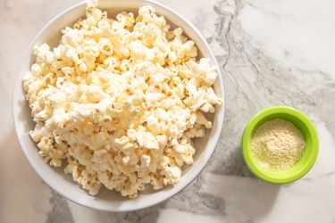 Overhead view of Honey Mustard Popcorn