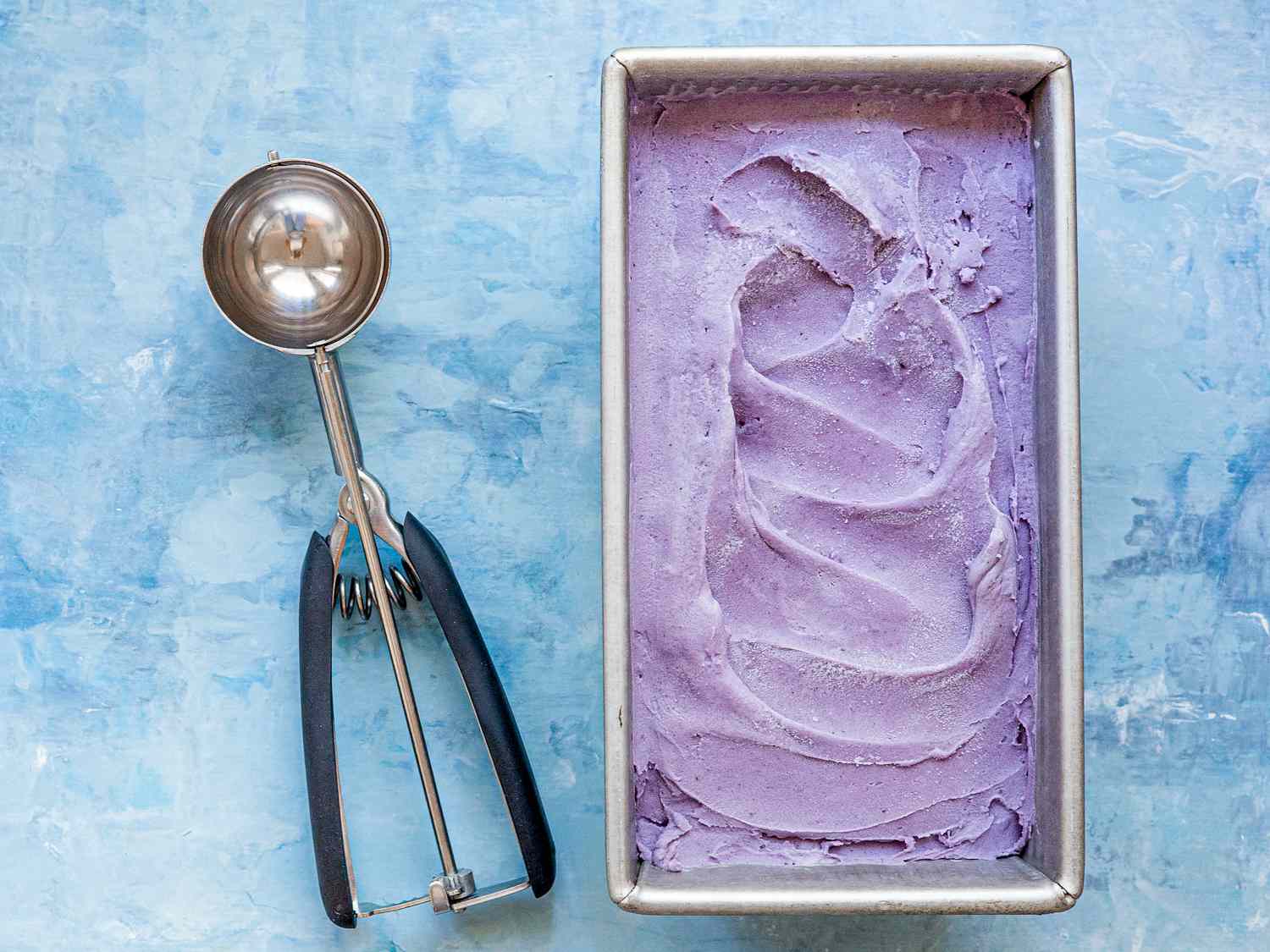 finished ube ice cream