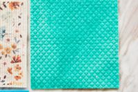 Close-up details of a Swedish dishcloth.