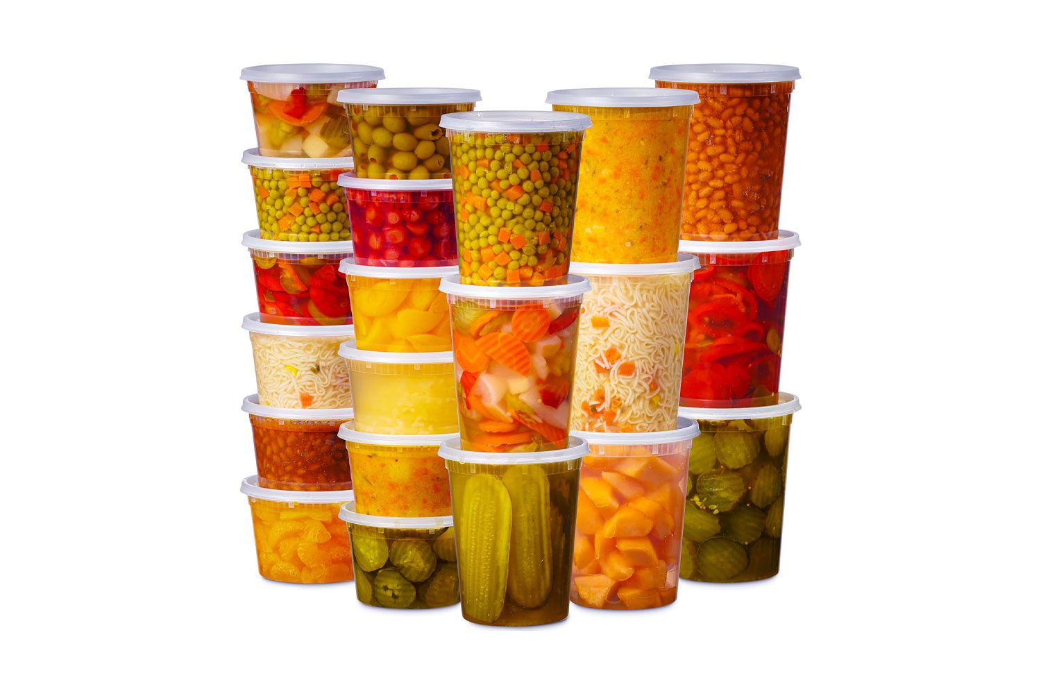 Munfix Plastic Deli Containers with Lids