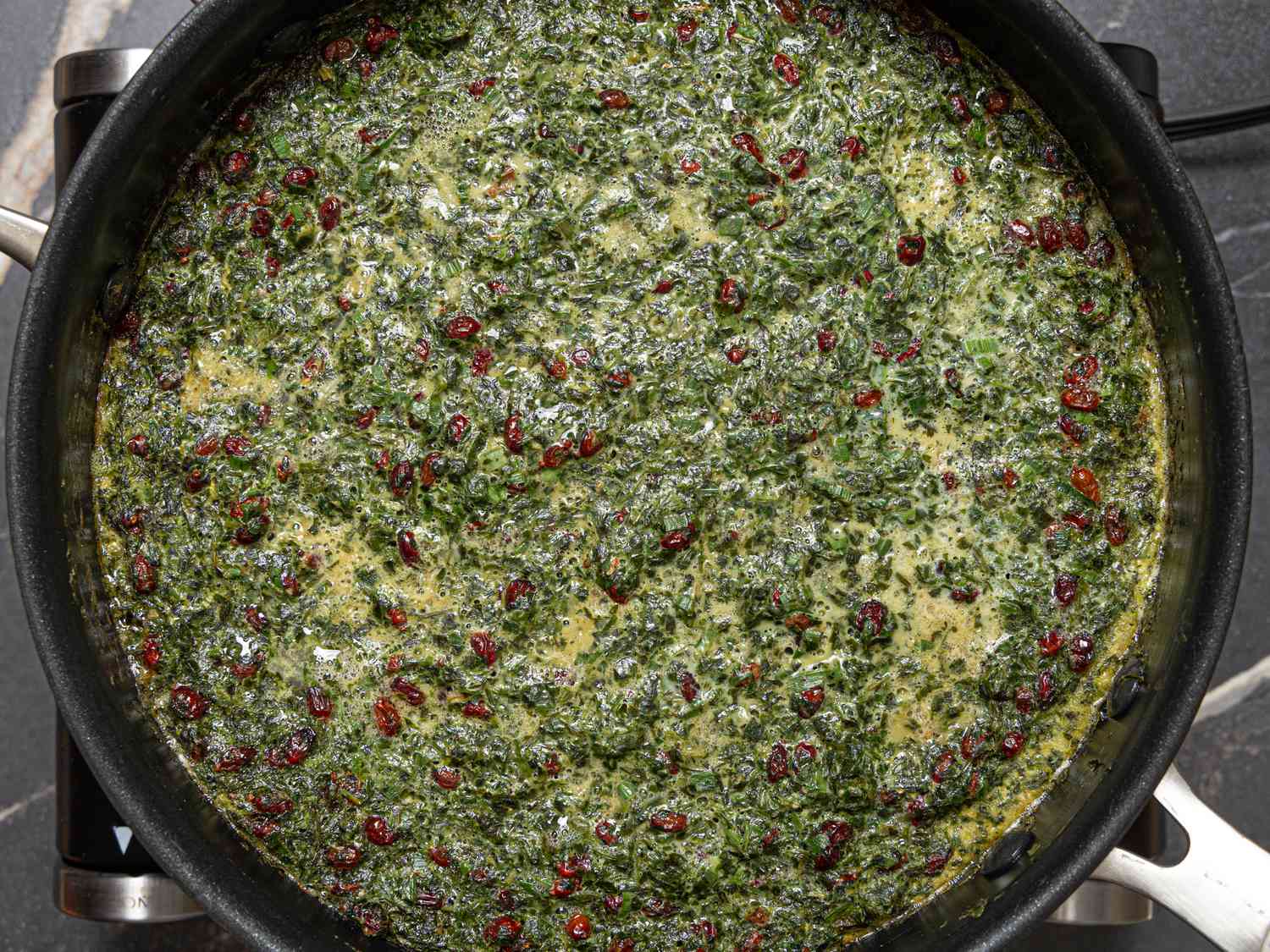 Overhead view of herbkookoo just set