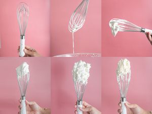 6 stages of whipped cream