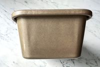 A close-up of the OXO Good Grips Nonstick Pro Loaf Pan edge