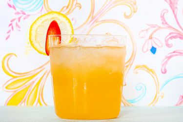 Side view of spicy lemonade