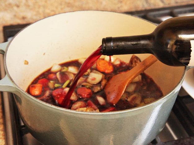 Wine for red wine jus.