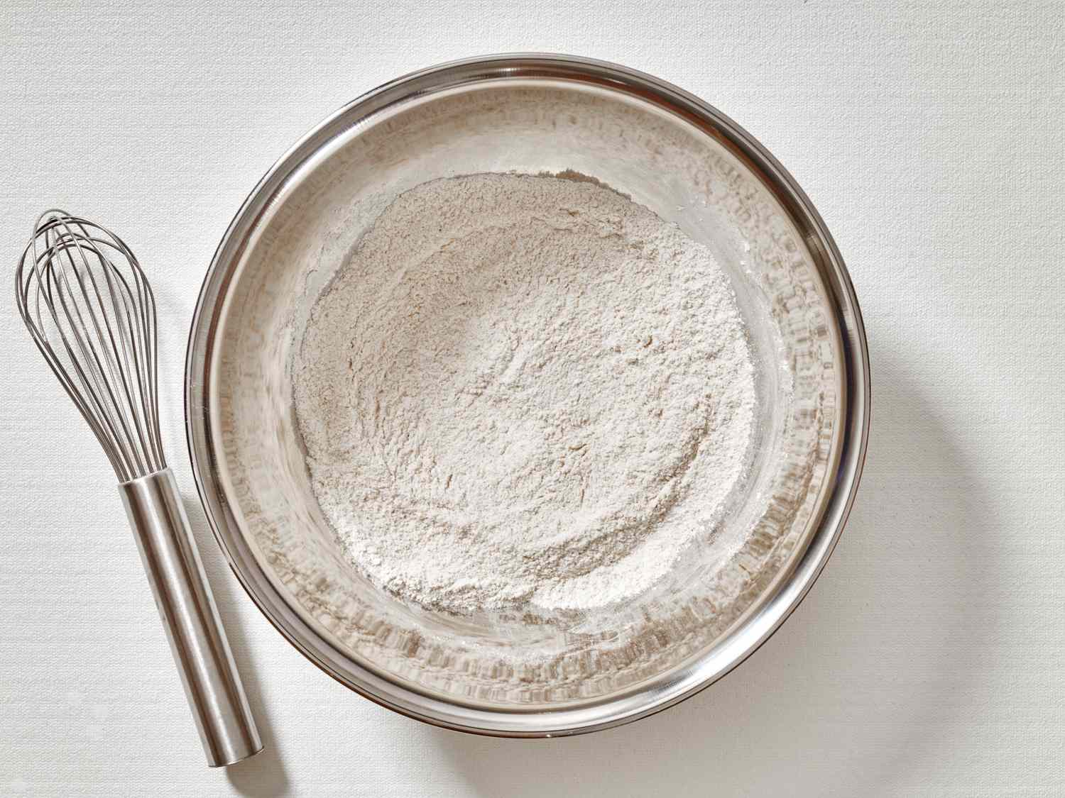 Dry ingredients whisked together in medium bowl.