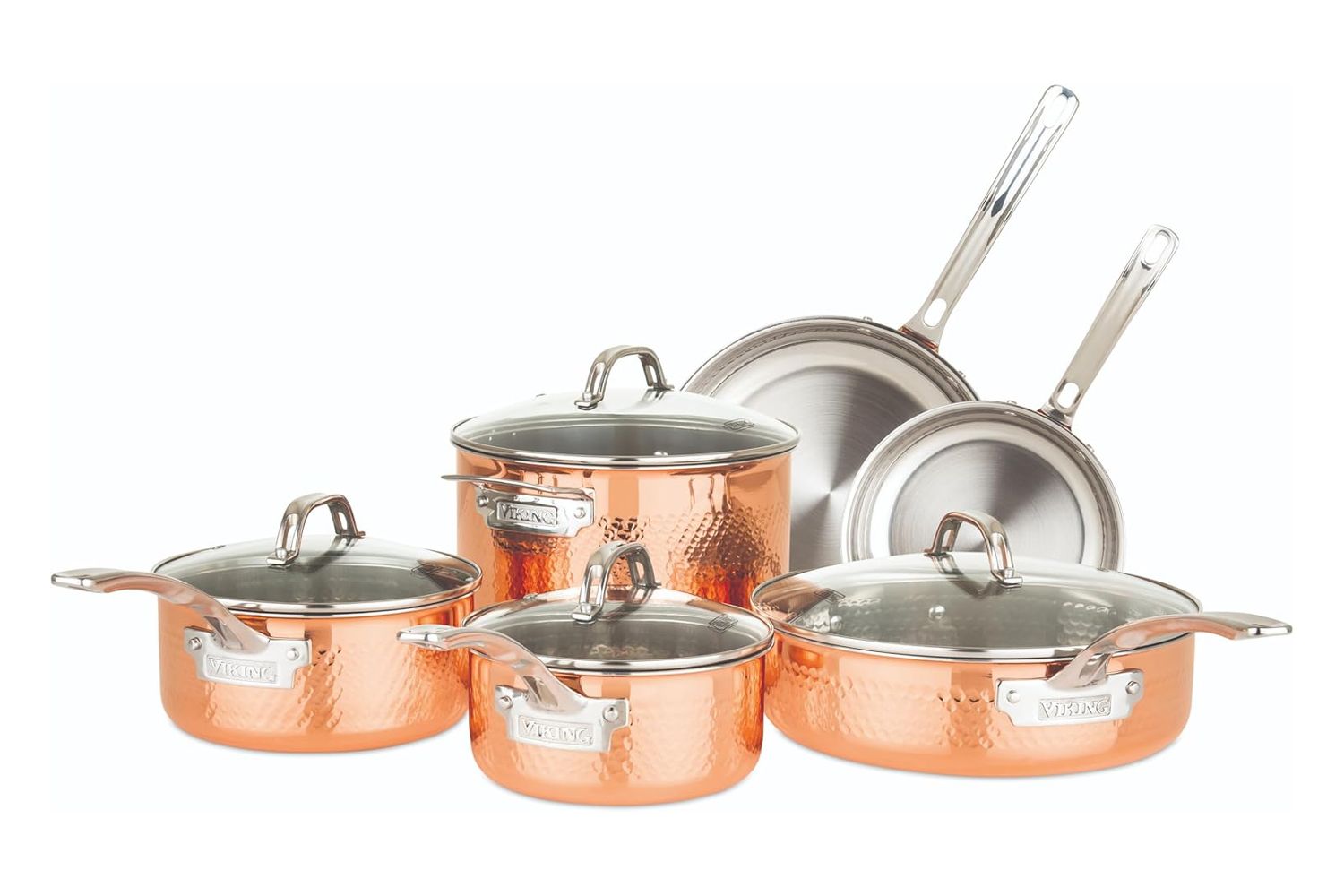 Amazon Viking 3-Ply 10 Piece Copper Cookware Set