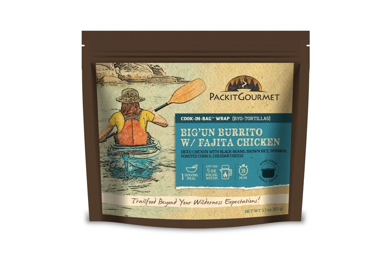 PackIt Gourmet Big'Un Burrito w/ Fajita Chicken