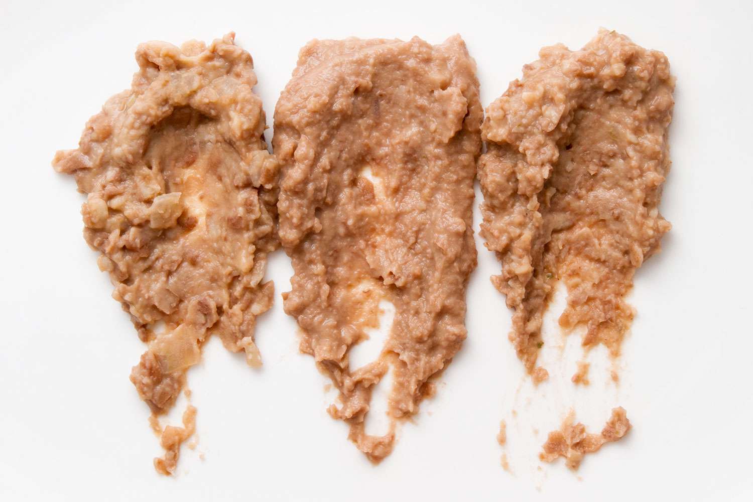 Comparing consistency of mashed, puréed, and processed beans