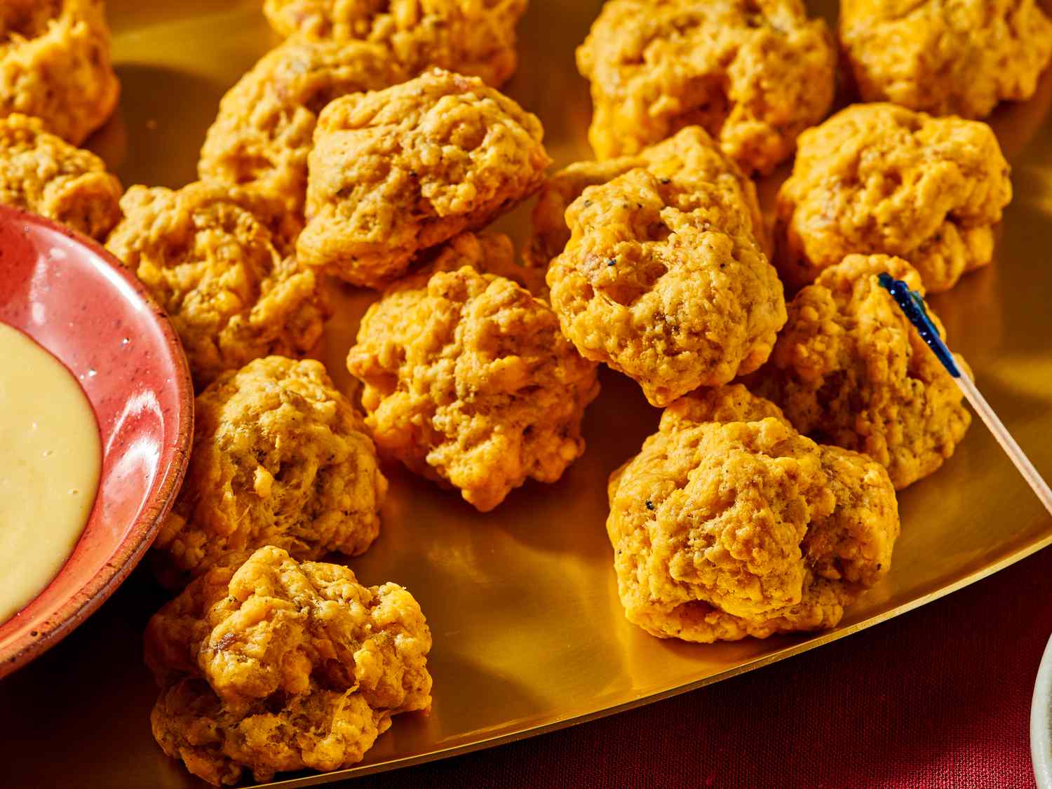 Close up of sausage balls