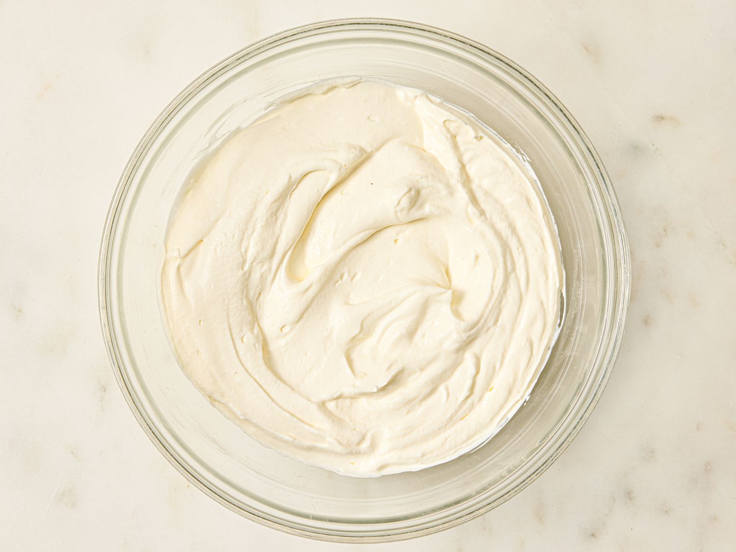 Bowl of whipped cream