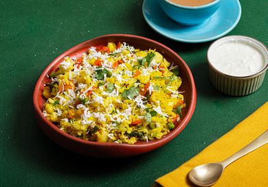 Side view of finished pohe