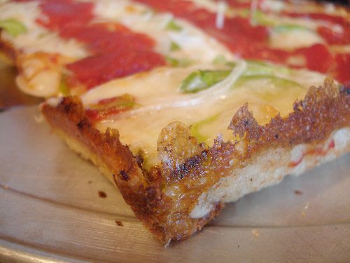 Detroit style pizza