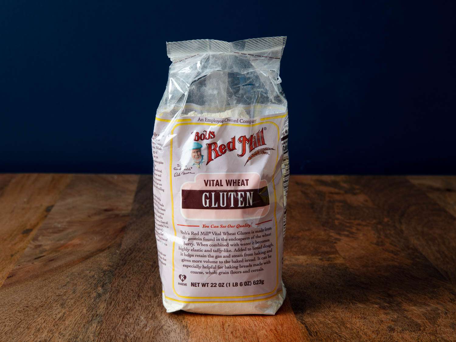 A bag of vital wheat gluten.