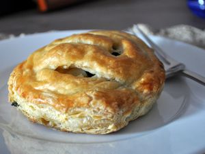 spinach, egg, and feta breakfast pastry