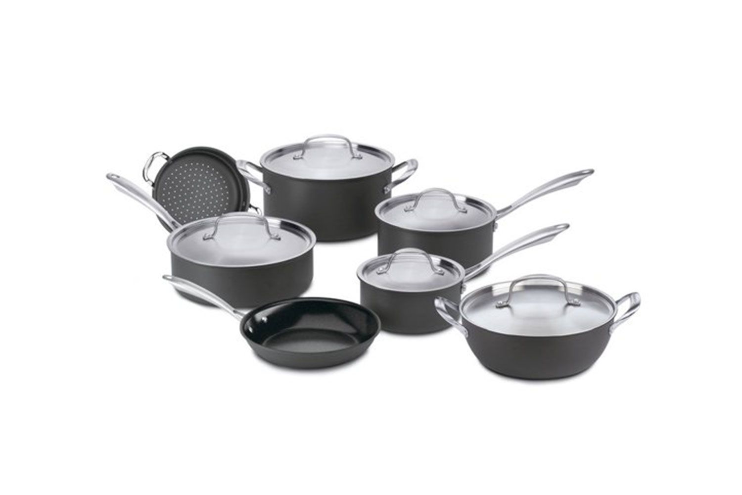 Cuisinart Green Gourmet Hard Anodized 12-Piece Cookware Set