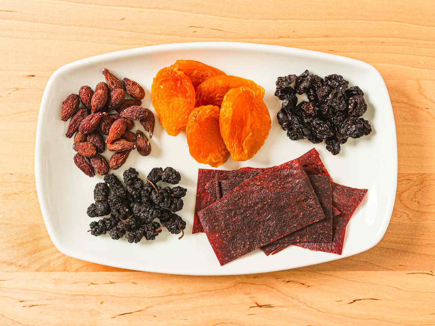 Overhead view of Armenian fruit