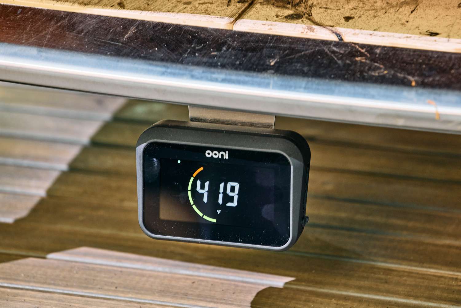 The digital display on the Ooni Koda 2 Pro Gas-Powered Pizza Oven