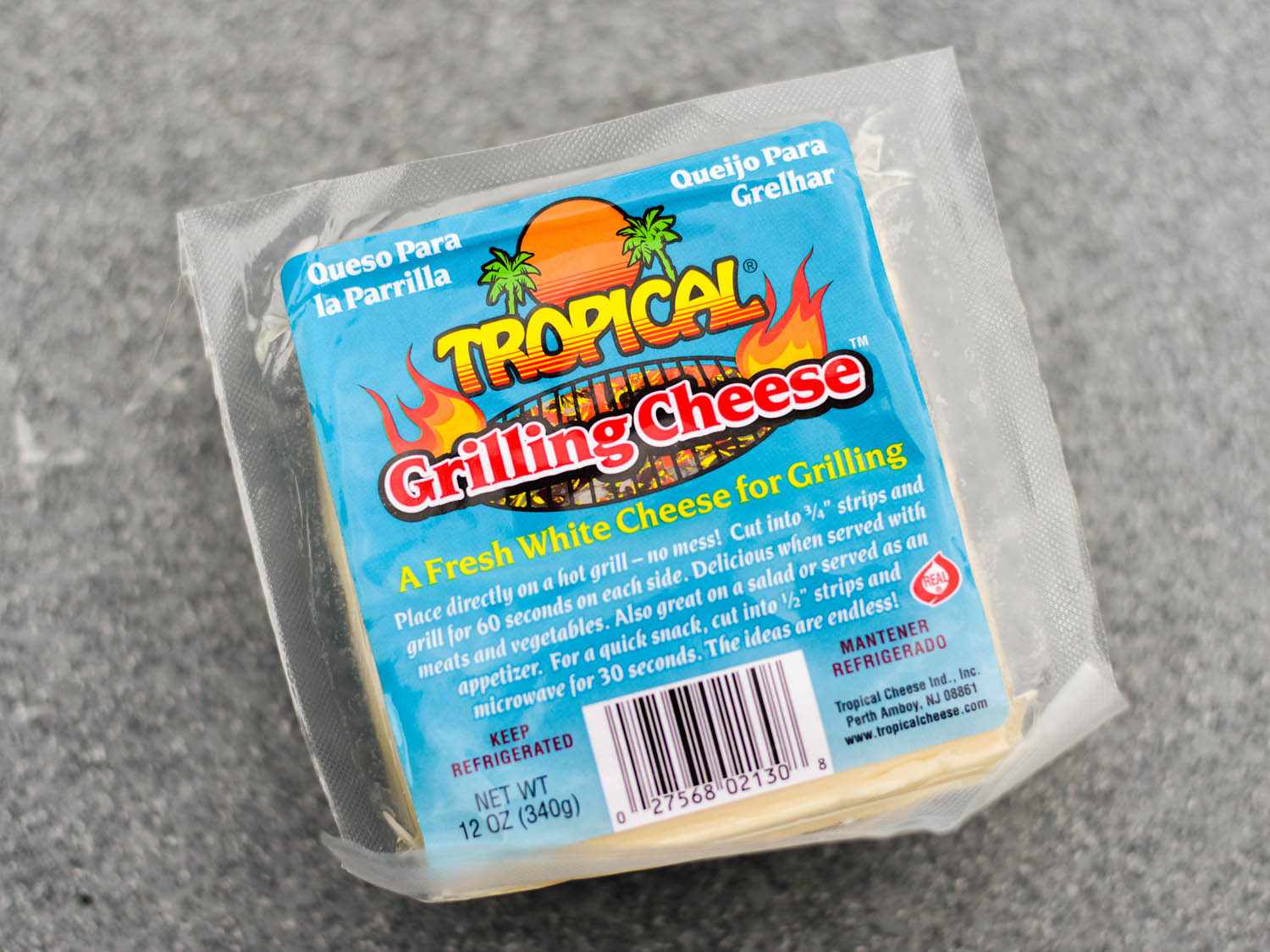 package of tropical grilling cheese