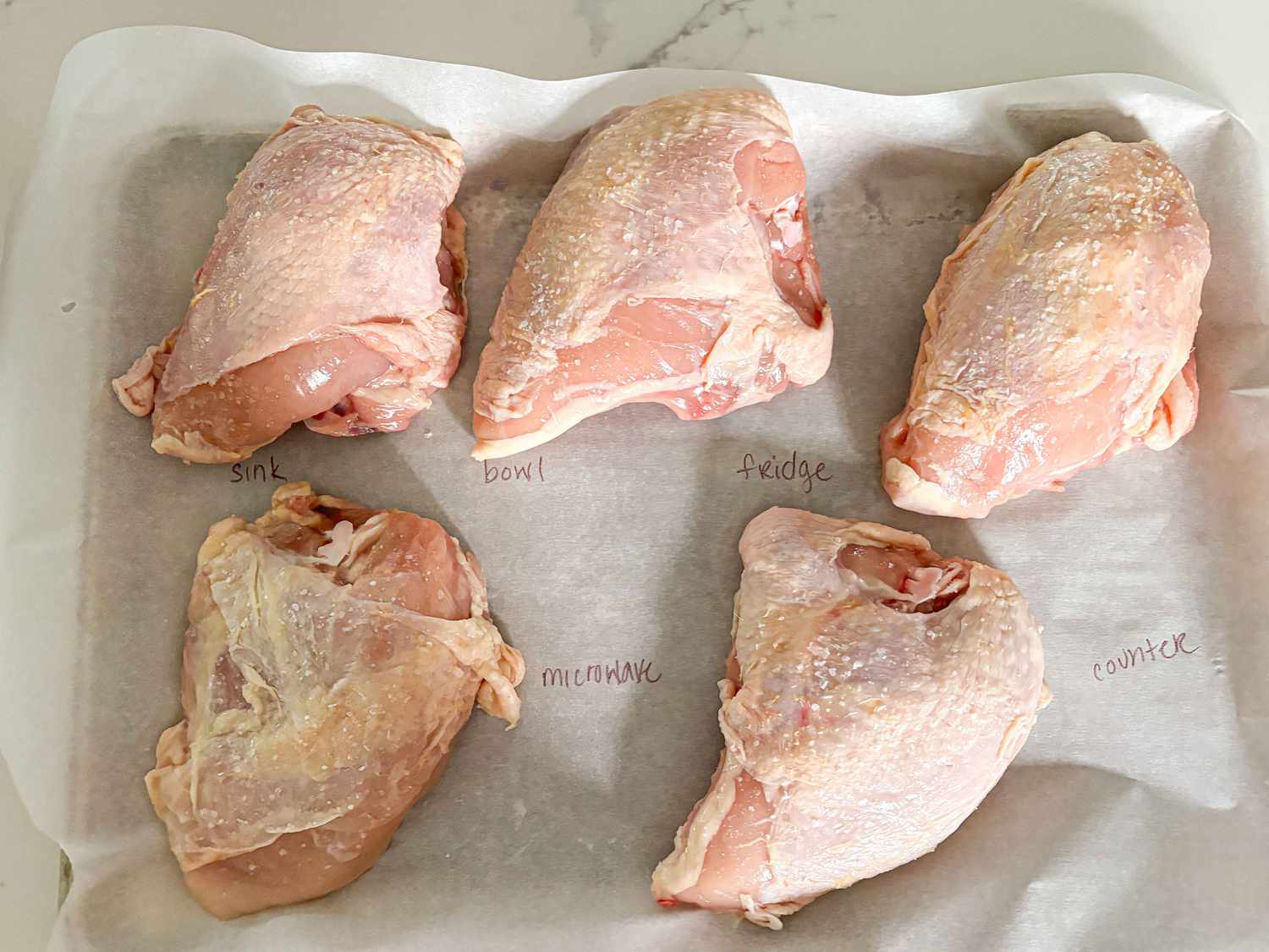 Overhead of multiple thawing methods