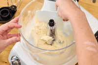 Tester scraping inside of Ankarsrum Stand Mixer