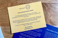 A yellow flyer from Cheese Grotto describing bonus item details