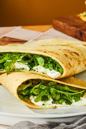 Side view of piadina