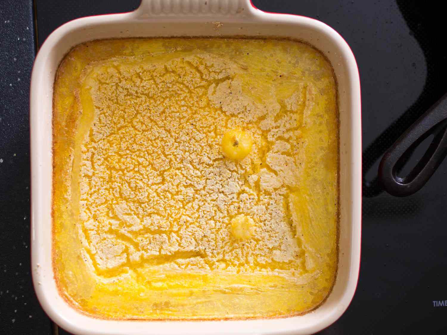 A tray of baked polenta.