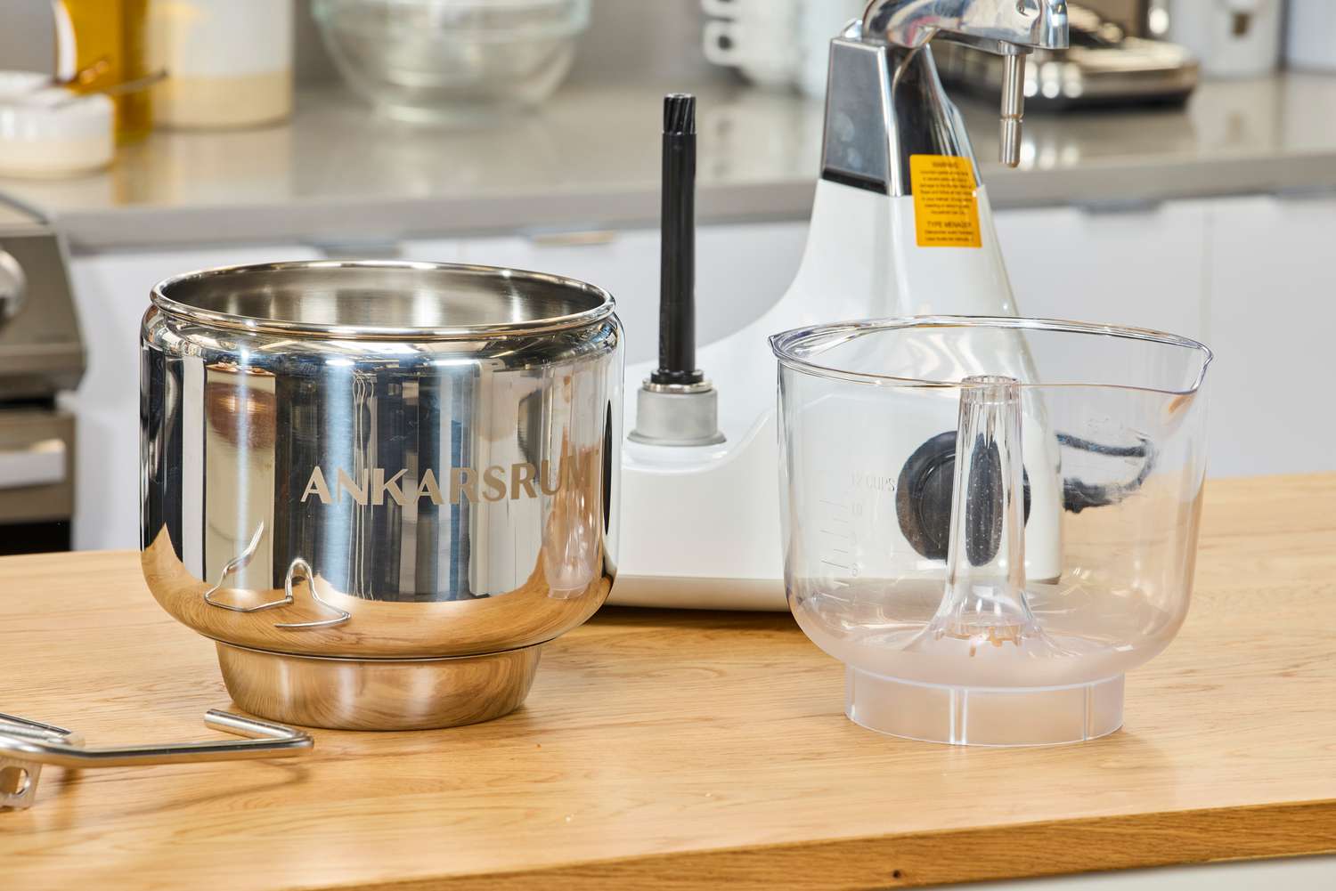 The parts of the Ankarsrum Original Kitchen Machine