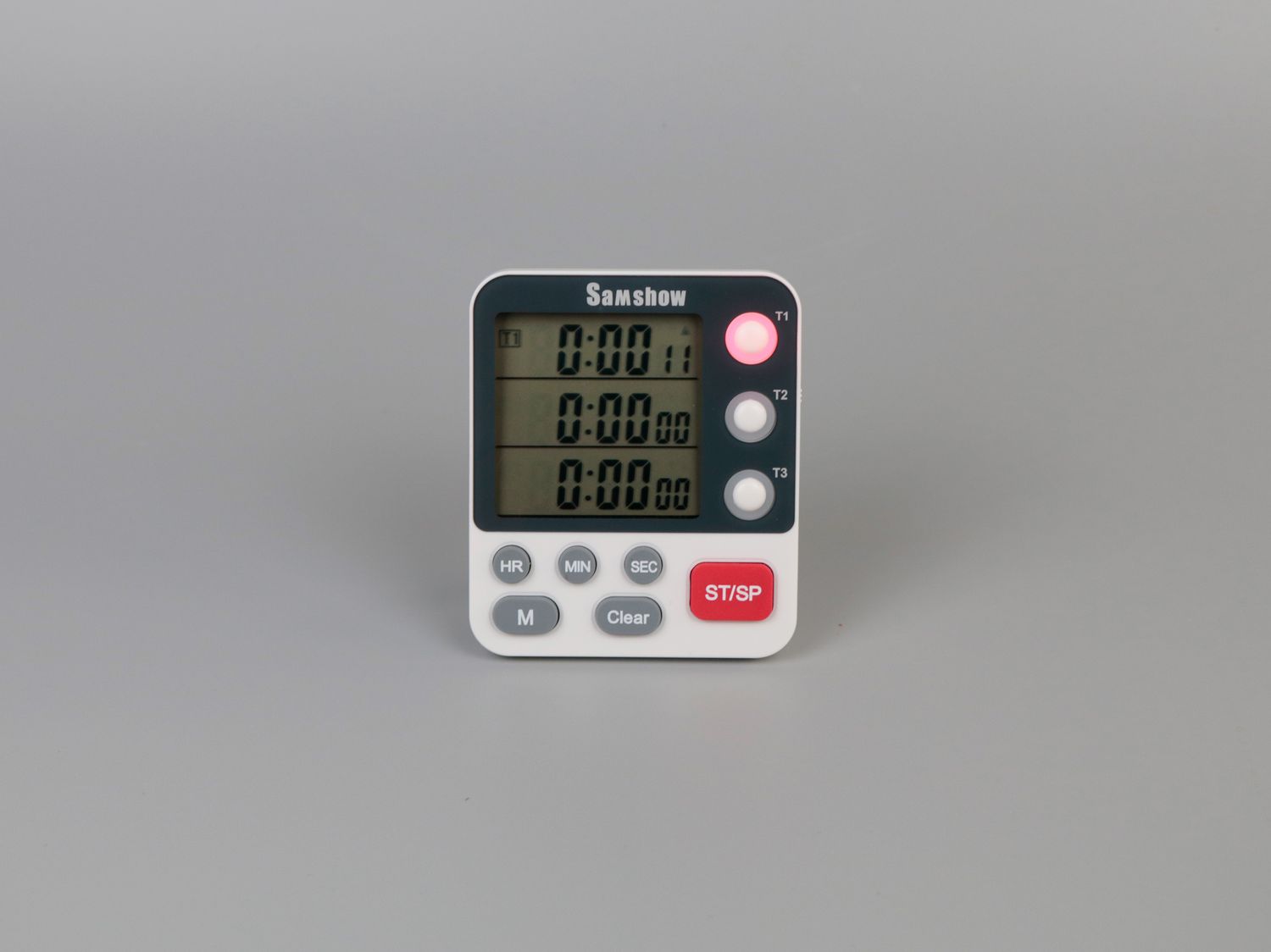 a timer with a flashing indicator