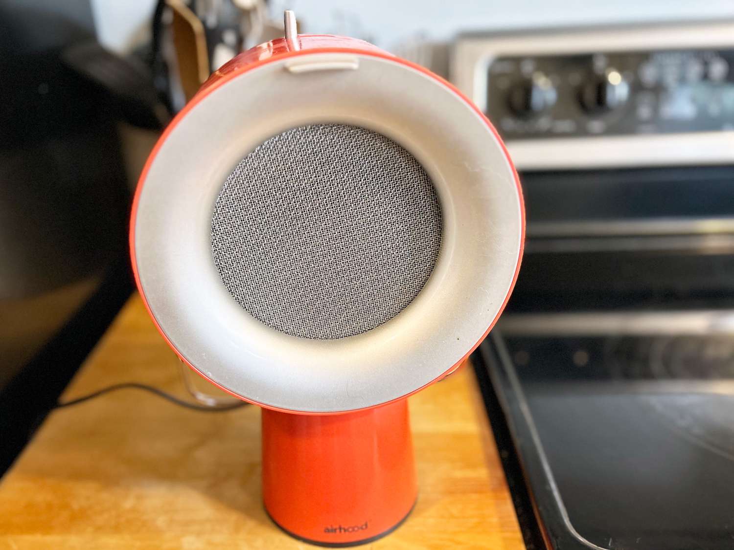 the airhood on a countertop