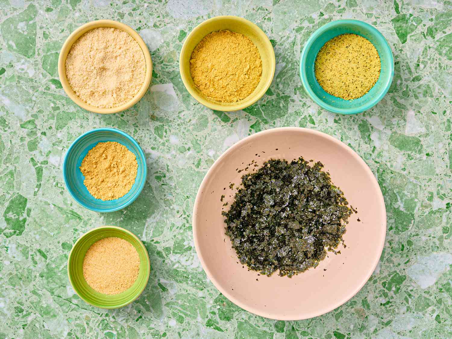 Overhead view of ingredients