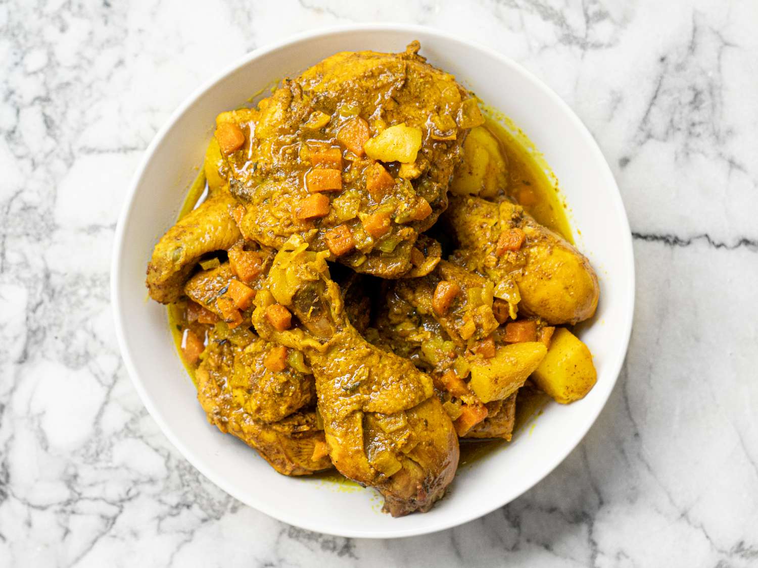 Overhead view of Curry Chicken