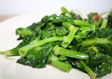 stir fried snow pea tips