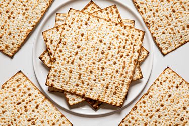 Stacks of matzo.