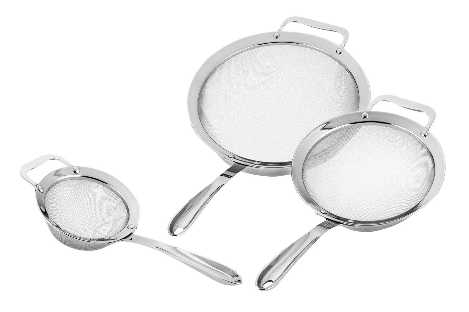 All-Clad Stainless-Steel Strainer, Set of 3