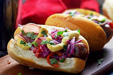 20150608-grilled-bratwursts-german-potato-slaw-topped-morgan-eisenberg.jpg