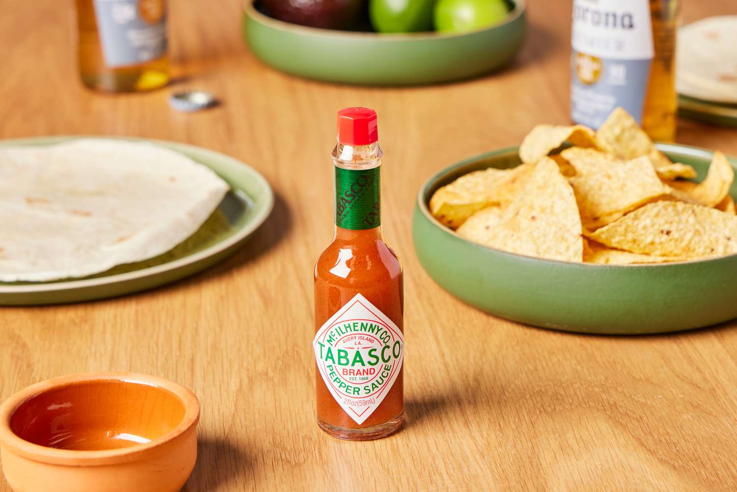 Tabasco Original Red Sauce on table