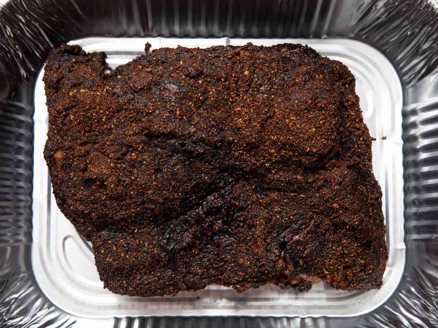 Lots of deep, dark bark on this smoked pork shoulder