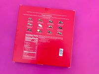 The back of the Godiva advent calendar. 